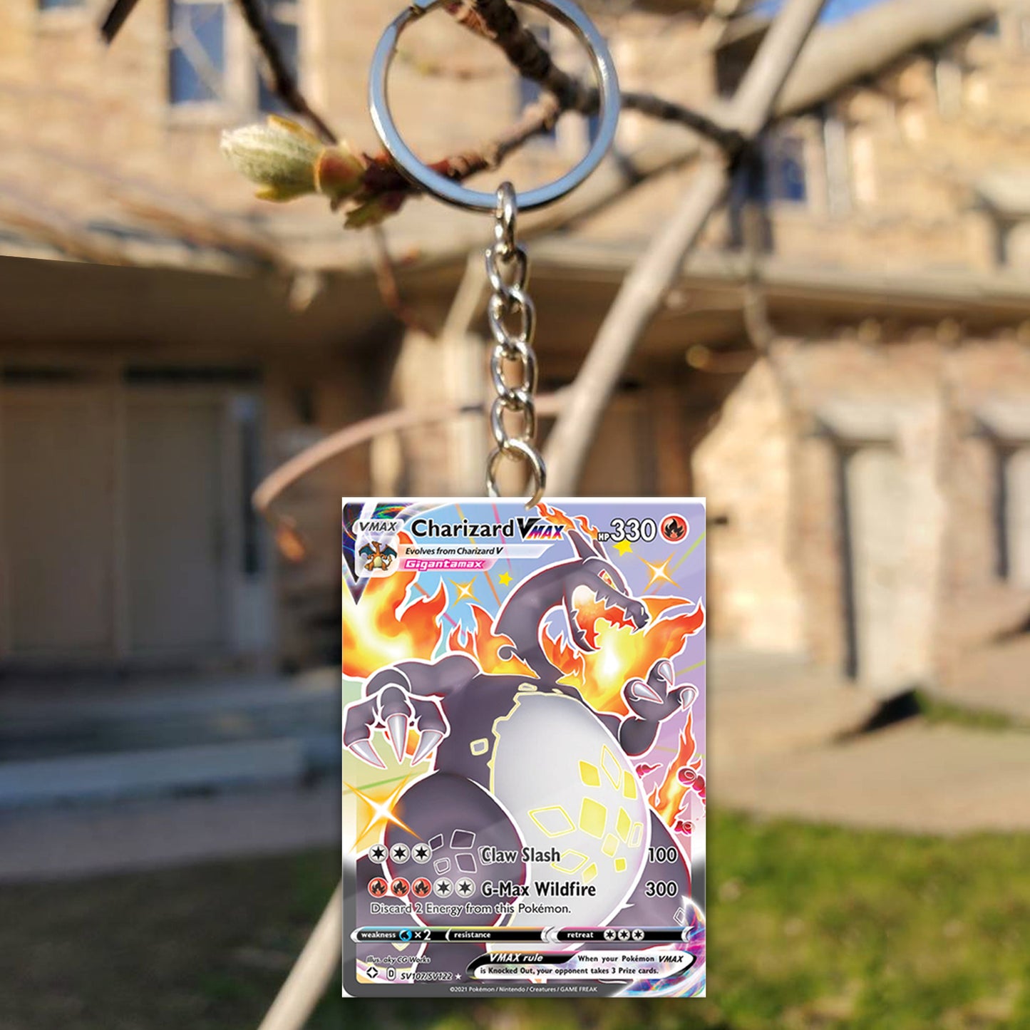 PKM Charizard Vmax Custom Keychain