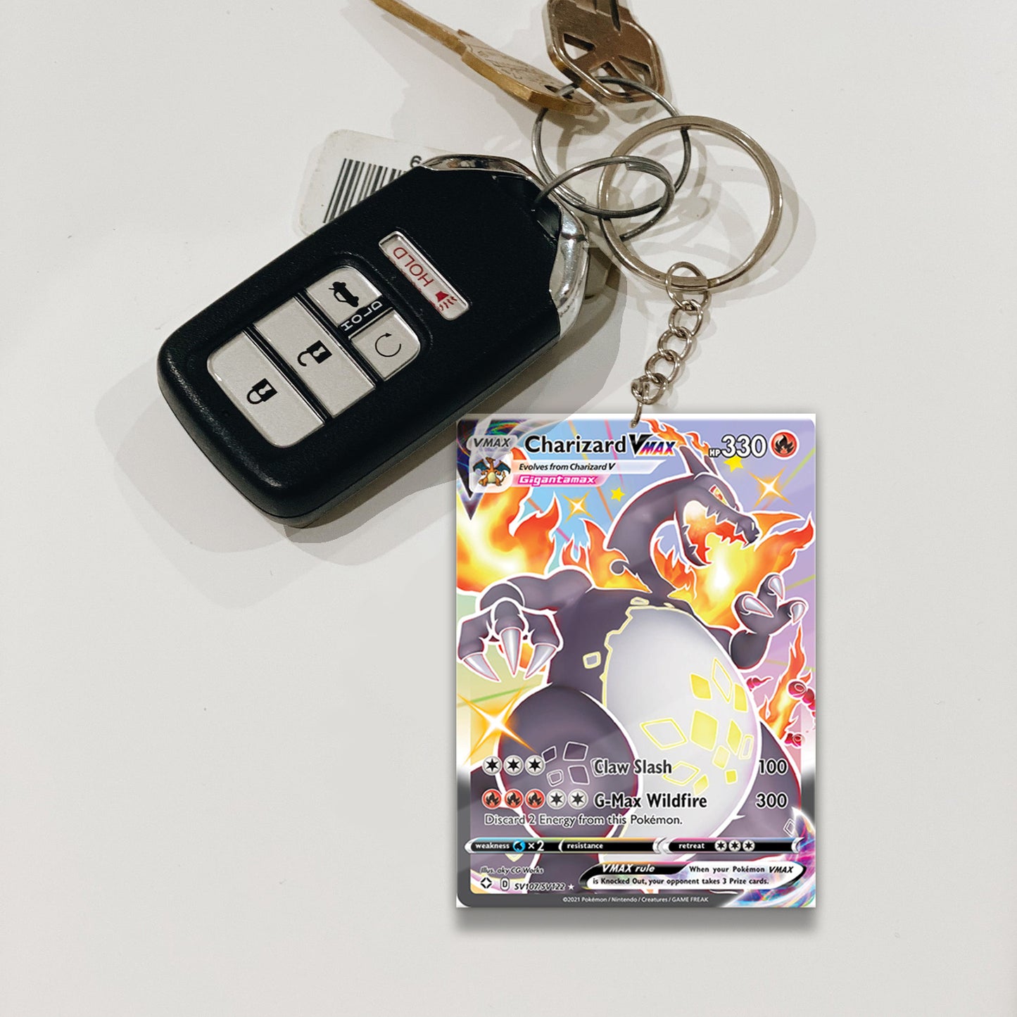 PKM Charizard Vmax Custom Keychain