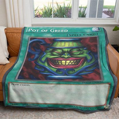 YGO Pot Of Greet Custom 2-Side Printed Thicken Soft Blanket