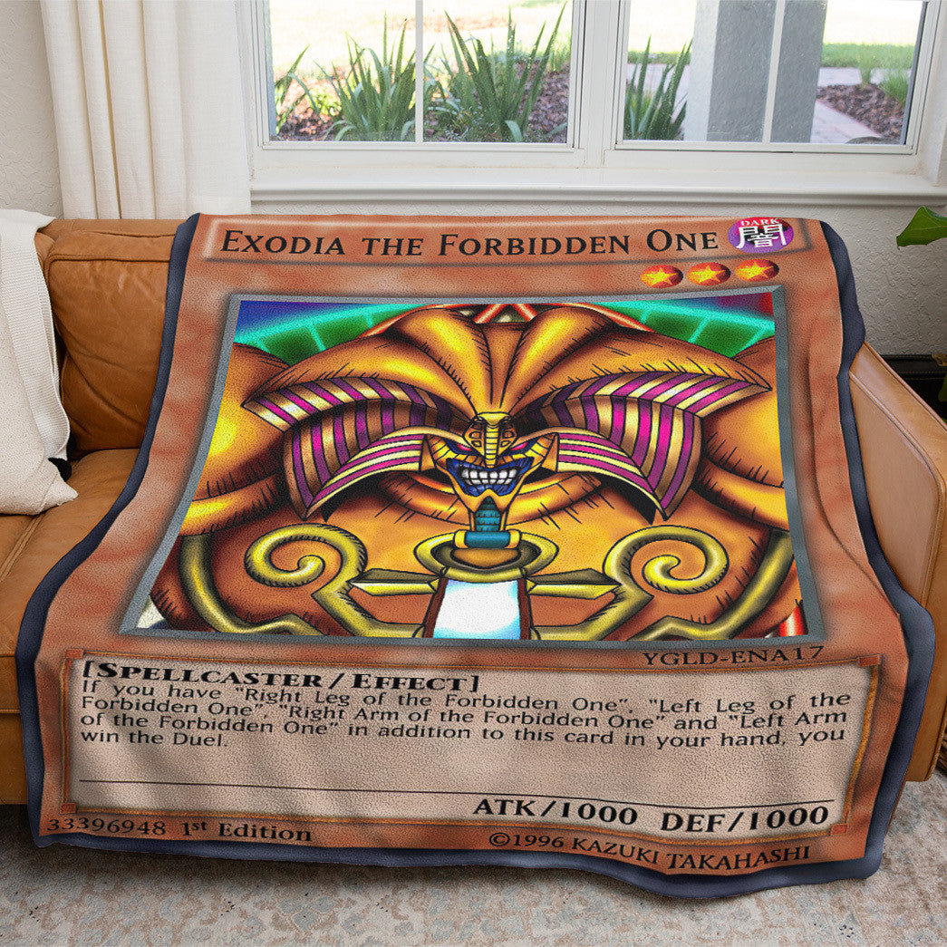 YGO Exodia the Forbidden One Custom 2-Side Printed Thicken Soft Blanket