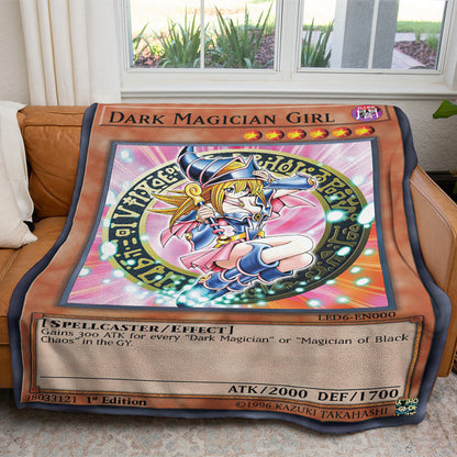 YGO Dark Magician Girl Custom 2-Side Printed Thicken Soft Blanket