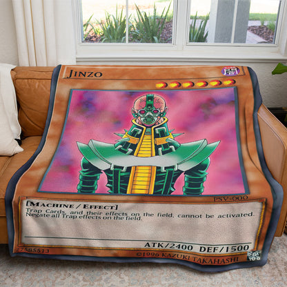 YGO Jinzo Custom 2-Side Printed Thicken Soft Blanket