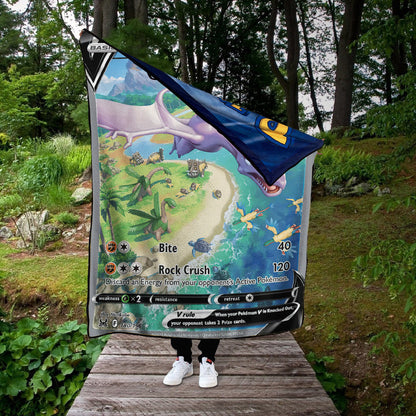 Aerodactyl V 2022 Custom 2-Side Printed Thicken Soft Blanket