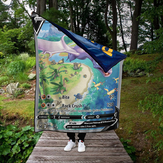 Aerodactyl V 2022 Custom 2-Side Printed Thicken Soft Blanket