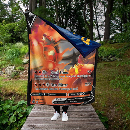 Incineroar V 2022 Custom 2-Side Printed Thicken Soft Blanket