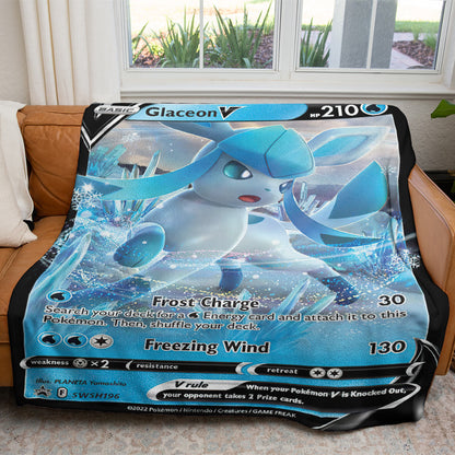 Glaceon V 2022 Custom 2-Side Printed Thicken Soft Blanket