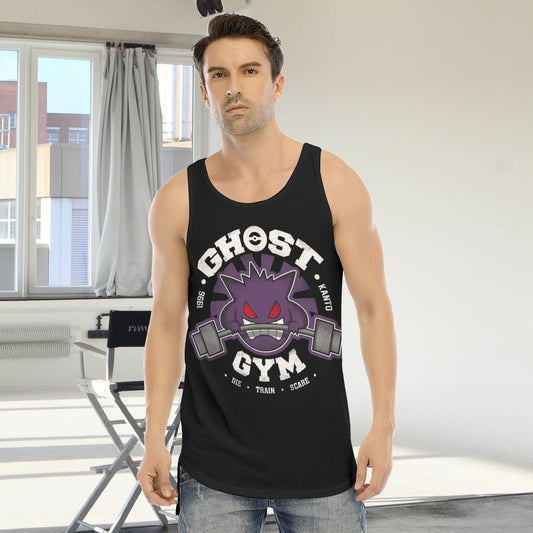 Gengar Ghost Gym Custom Men's Hooded Tank Top