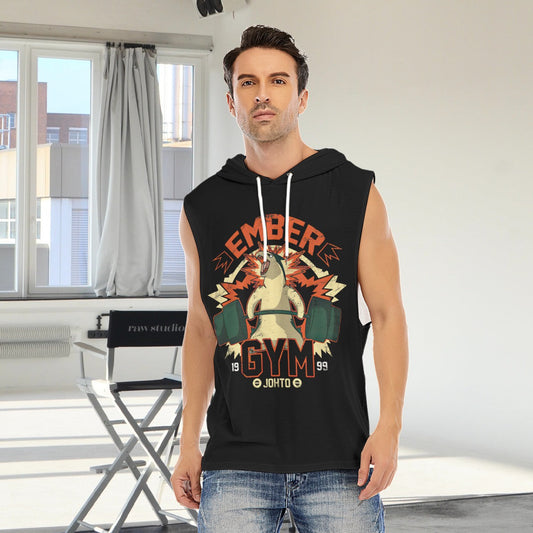 Ember Gym Custom Men's Hooded Tank Top