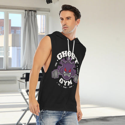 Gengar Ghost Gym Custom Men's Hooded Tank Top