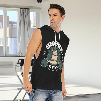 Snore Gym Custom Men's Hooded Tank Top