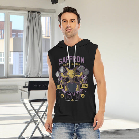 Saffron Gym Custom Men's Hooded Tank Top