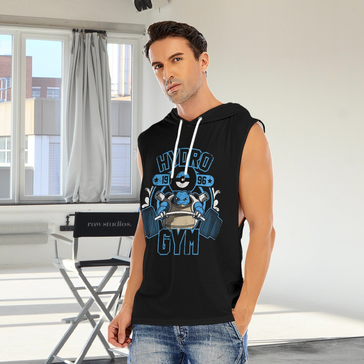 Hydro Gym Custom Men's Hooded Tank Top