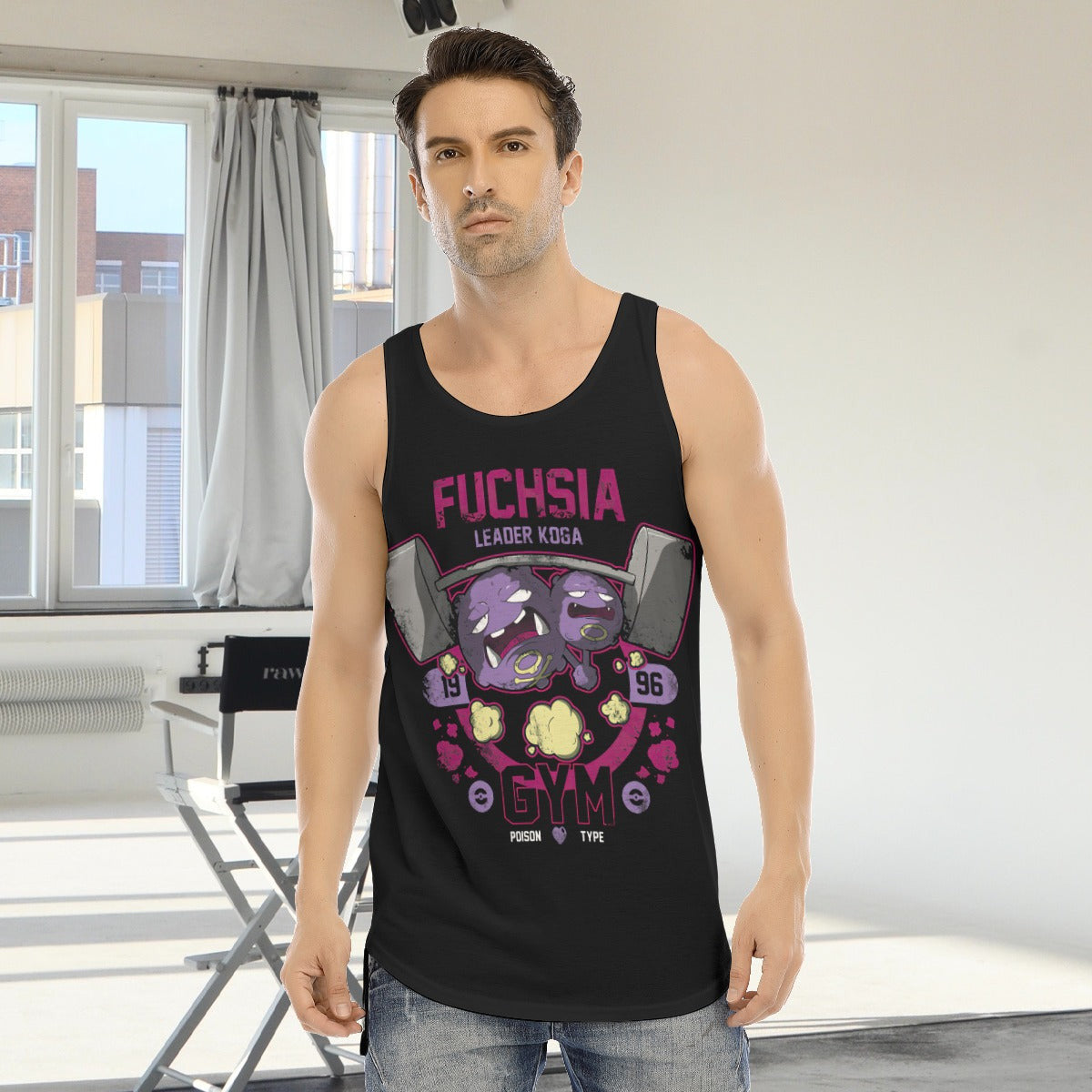 Fuchsia Gym Custom Men's Tank Top