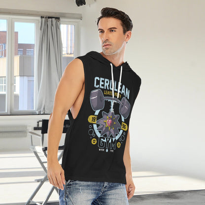 Cerulean Gym Custom Men's Hooded Tank Top