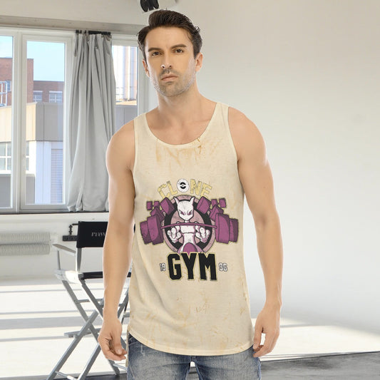 Mewtwo Clone Gym Blast Texture Citrine Custom Tank Top