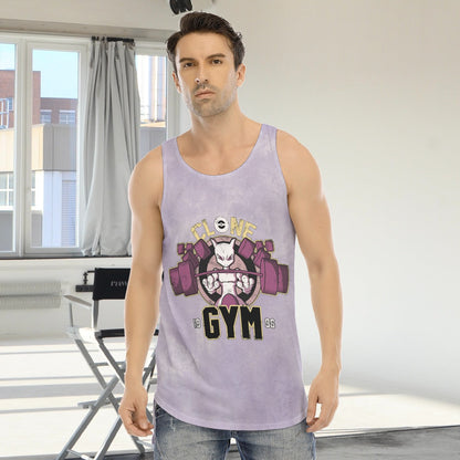 Mewtwo Clone Gym Blast Texture Amethyst Custom Tank Top