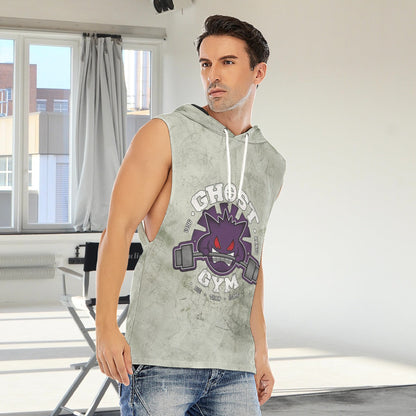 Gengar Ghost Gym Blast Texture Fern Custom Hooded Tank Top