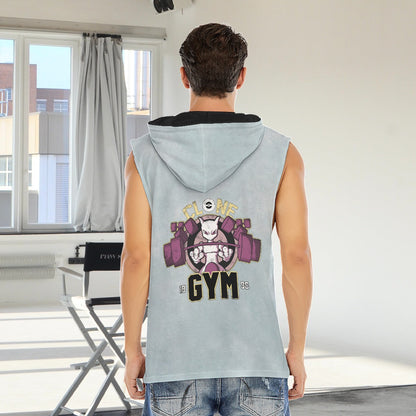 Mewtwo Clone Gym Blast Texture Ocean Custom Hooded Tank Top