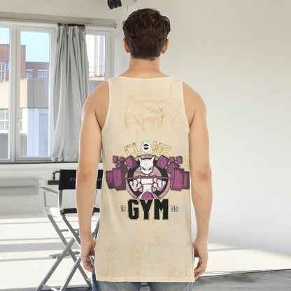 Mewtwo Clone Gym Blast Texture Citrine Custom Tank Top