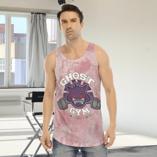 Gengar Ghost Gym Blast Texture Clay Custom Tank Top