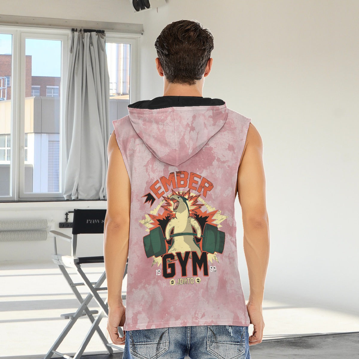 Typhlosion Ember Gym Blast Texture Clay Custom Hooded Tank Top