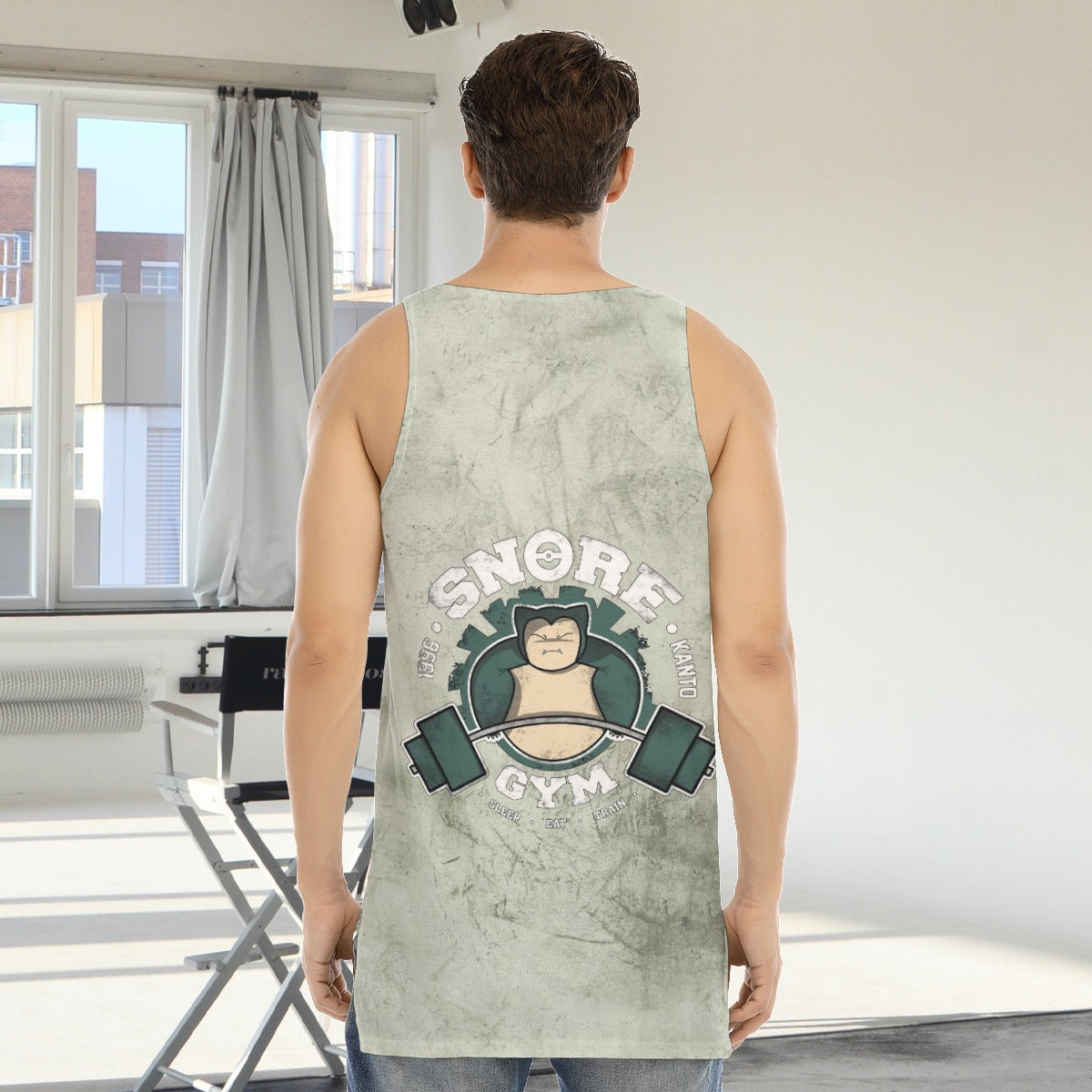 Snorlax Snore Gym Blast Texture Fern Custom Tank Top