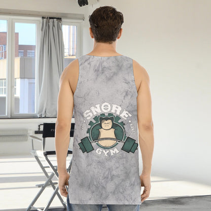 Snorlax Snore Gym Blast Texture Smoke Custom Tank Top