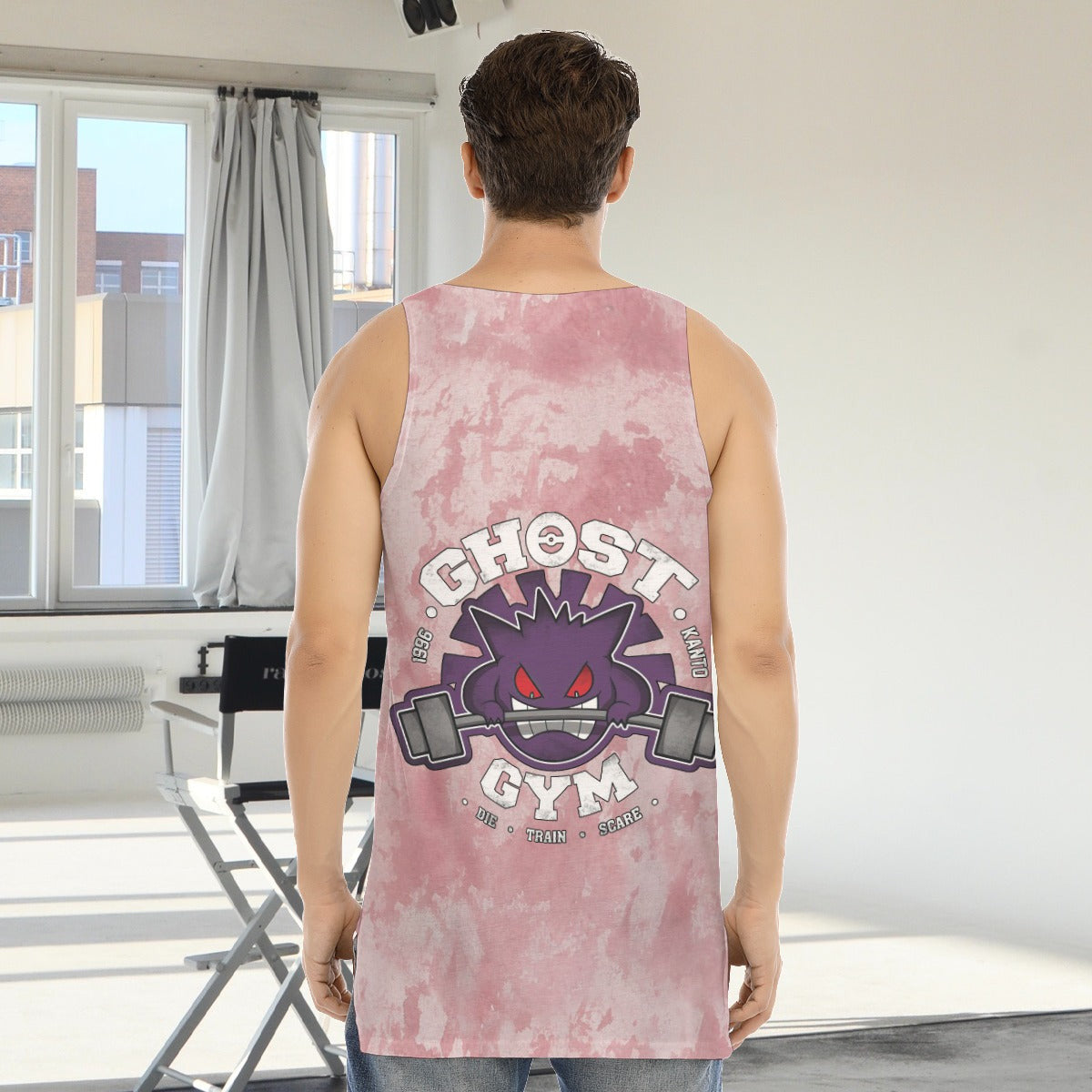 Gengar Ghost Gym Blast Texture Clay Custom Tank Top