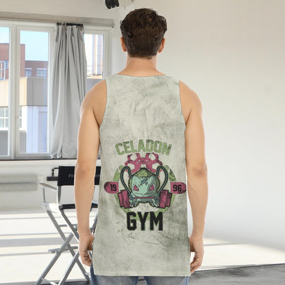 Bulbasaur Celadon Gym Blast Texture Fern Custom Tank Top