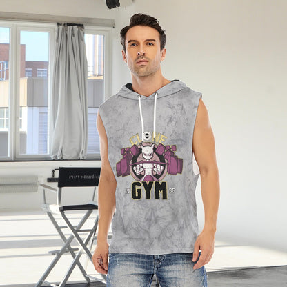 Mewtwo Clone Gym Blast Texture Smoke Custom Hooded Tank Top