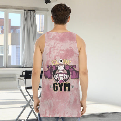 Mewtwo Clone Gym Blast Texture Clay Custom Tank Top