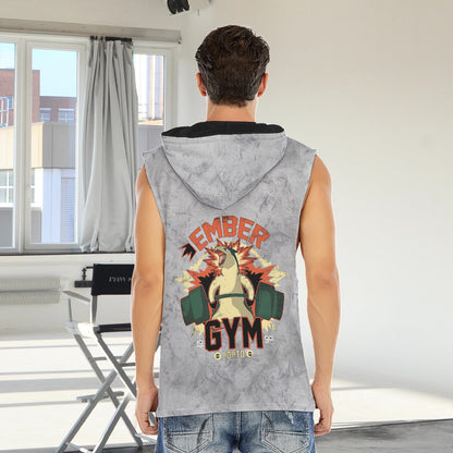 Typhlosion Ember Gym Blast Texture Smoke Custom Hooded Tank Top