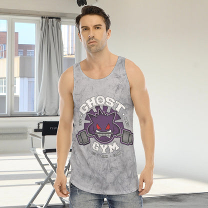 Gengar Ghost Gym Blast Texture Smoke Custom Tank Top