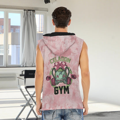 Bulbasaur Celadon Gym Blast Texture Clay Custom Hooded Tank Top