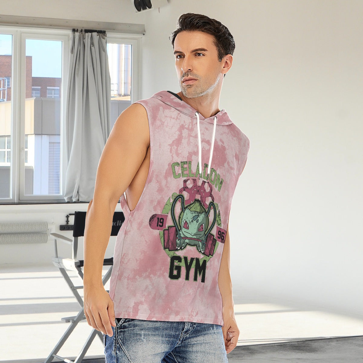 Bulbasaur Celadon Gym Blast Texture Clay Custom Hooded Tank Top