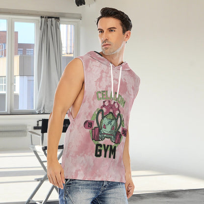 Bulbasaur Celadon Gym Blast Texture Clay Custom Hooded Tank Top