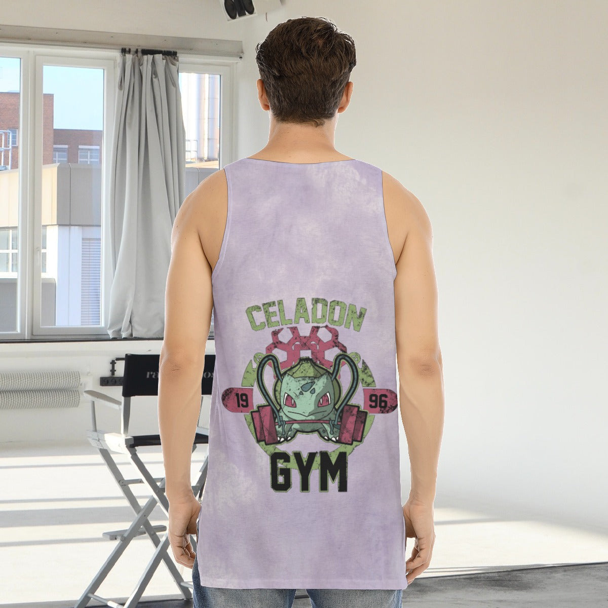 Bulbasaur Celadon Gym Blast Texture Amethyst Custom Tank Top