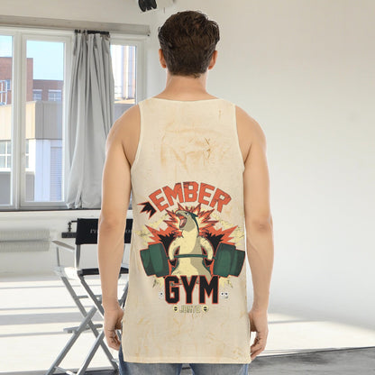 Typhlosion Ember Gym Blast Texture Citrine Custom Tank Top