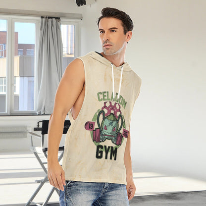 Bulbasaur Celadon Gym Blast Texture Citrine Custom Hooded Tank Top