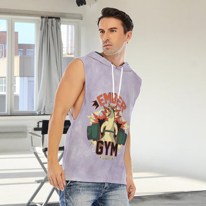 Typhlosion Ember Gym Blast Texture Amethyst Custom Hooded Tank Top