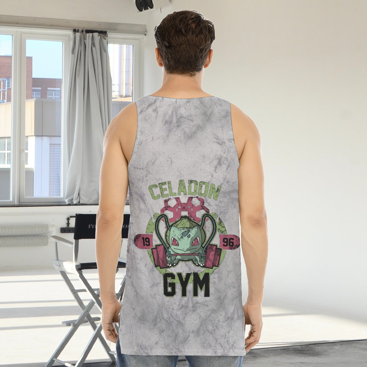 Bulbasaur Celadon Gym Blast Texture Smoke Custom Tank Top