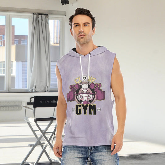 Mewtwo Clone Gym Blast Texture Amethyst Custom Hooded Tank Top