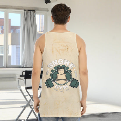 Snorlax Snore Gym Blast Texture Citrine Custom Tank Top