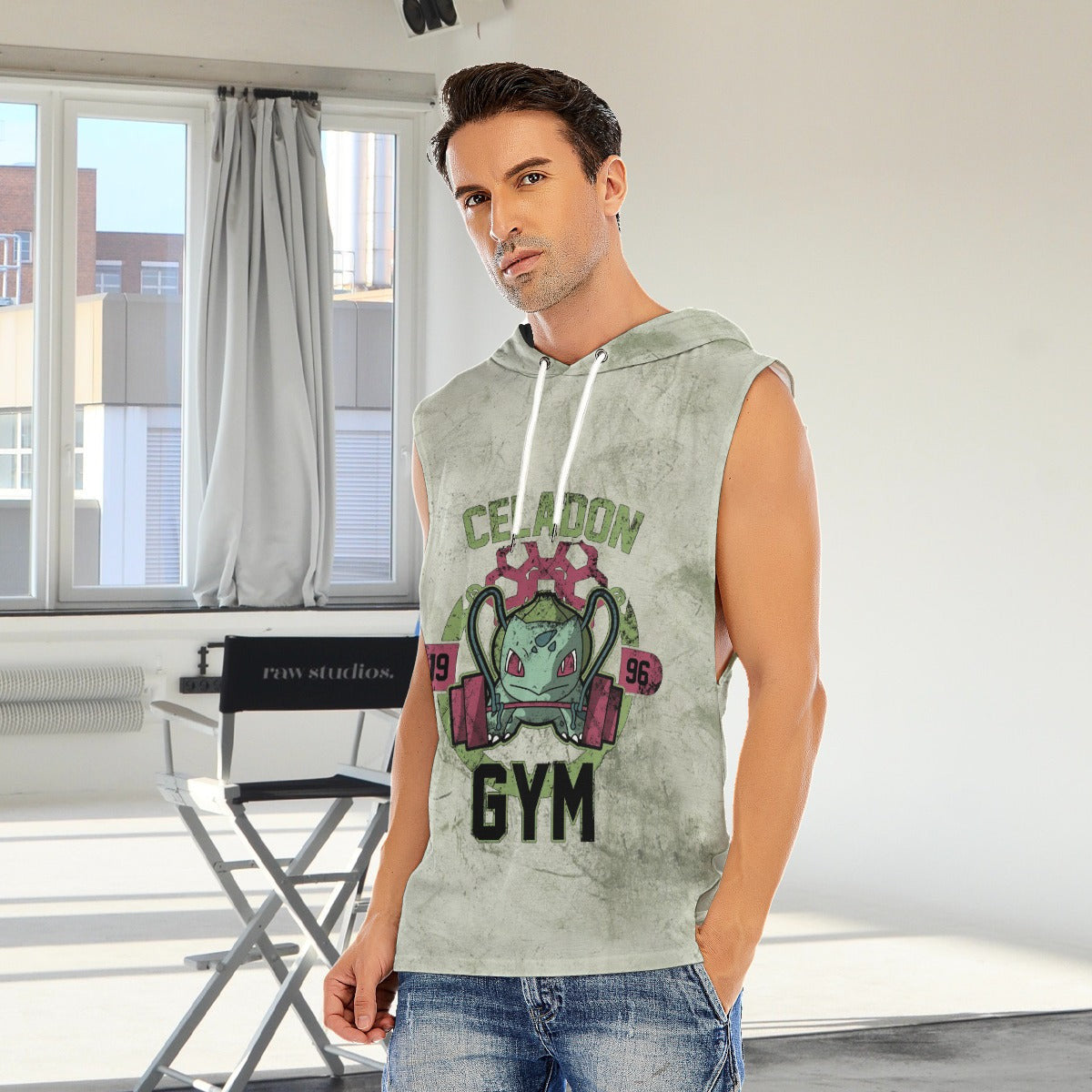 Bulbasaur Celadon Gym Blast Texture Fern Custom Hooded Tank Top