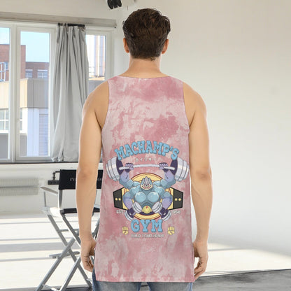 Machamp Gym Blue Blast Texture Clay Custom Tank Top