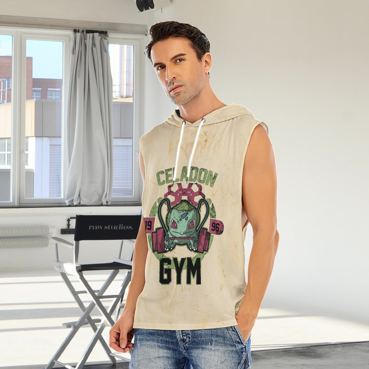 Bulbasaur Celadon Gym Blast Texture Citrine Custom Hooded Tank Top