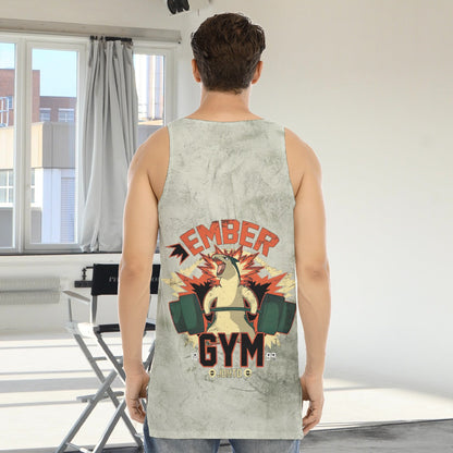 Typhlosion Ember Gym Blast Texture Fern Custom Tank Top