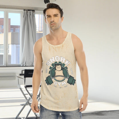 Snorlax Snore Gym Blast Texture Citrine Custom Tank Top