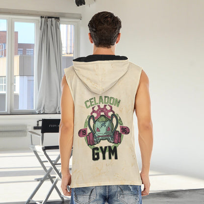 Bulbasaur Celadon Gym Blast Texture Citrine Custom Hooded Tank Top