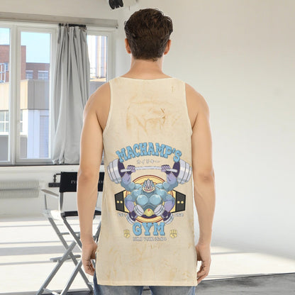 Machamp Gym Blue Blast Texture Citrine Custom Tank Top